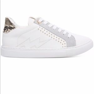 Steve Madden Bianka Bolt White Sneakers Size 8 NWT